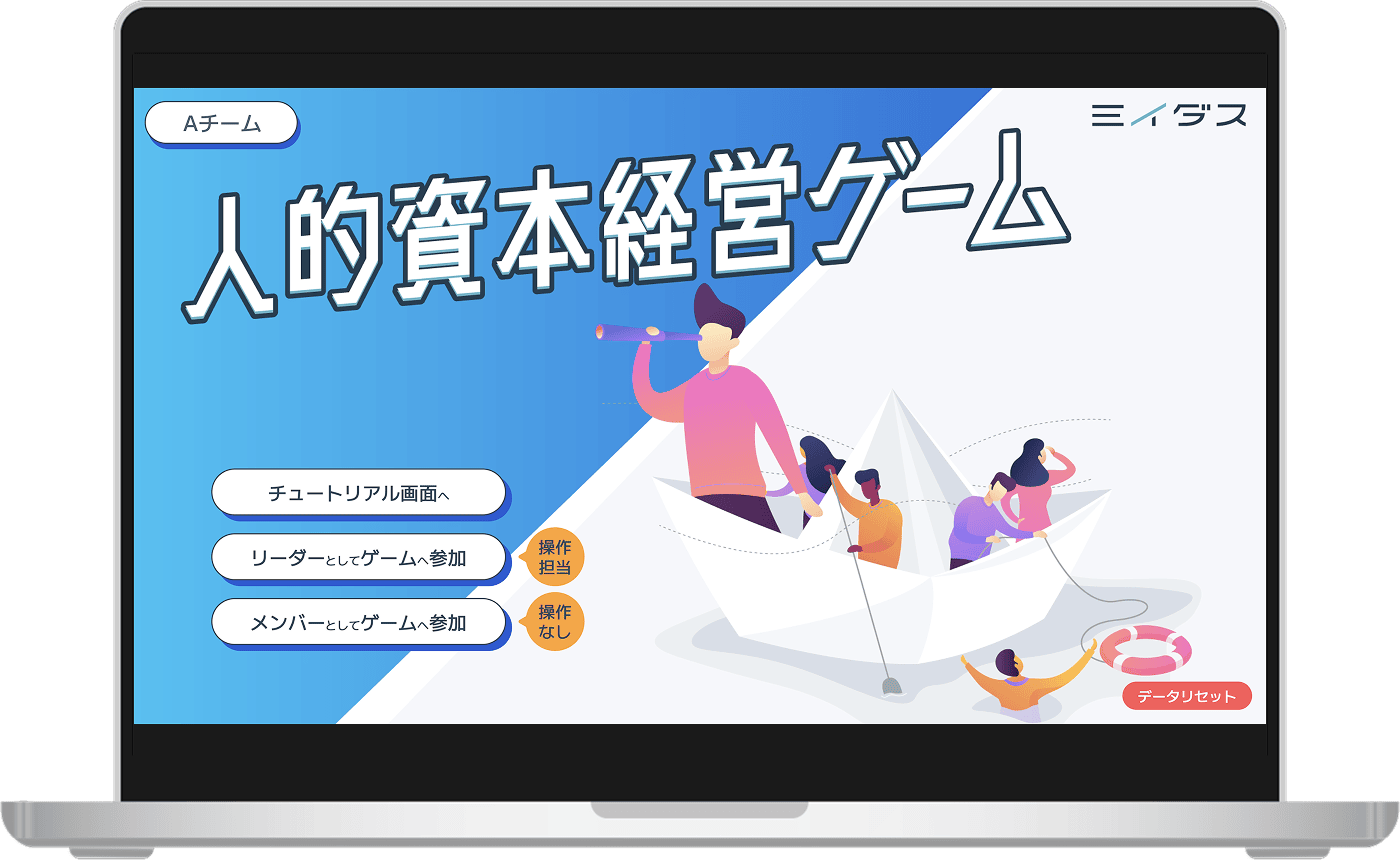 人的資本経営ゲームの画面イメージ